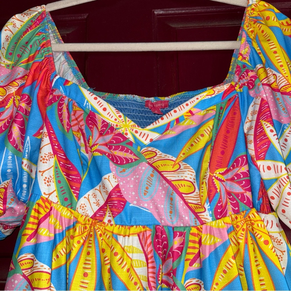 Flying Tomato Blue and Pink Dress - Picture 2 of 13